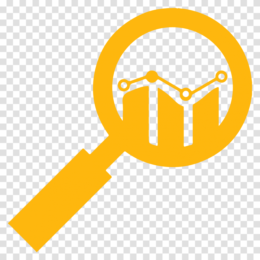 Scientific Data Analysis Data Clipart, Hammer, Tool, Gold, Magnifying Transparent Png