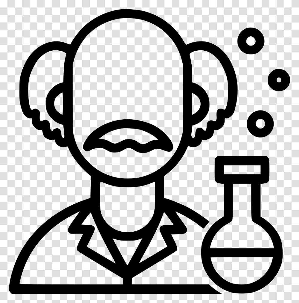 Scientist Einstein Knowledge Mad Scientific Science Scientist Icon, Stencil, Label, Dynamite Transparent Png