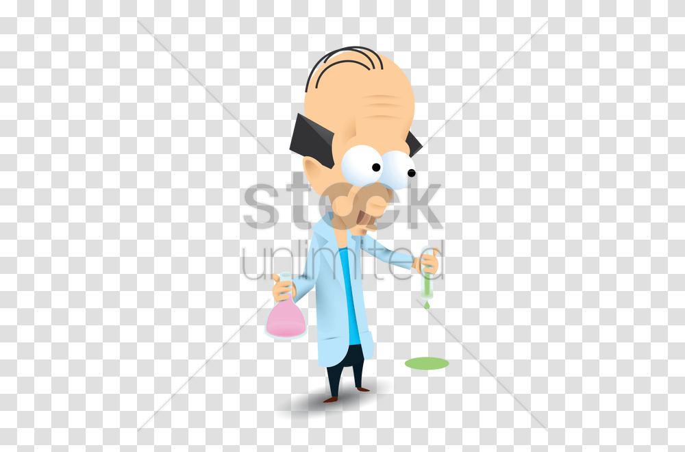 Scientist Holding Test Tube And Conical Flask Vector Image, Water, Fishing, Outdoors, Toy Transparent Png