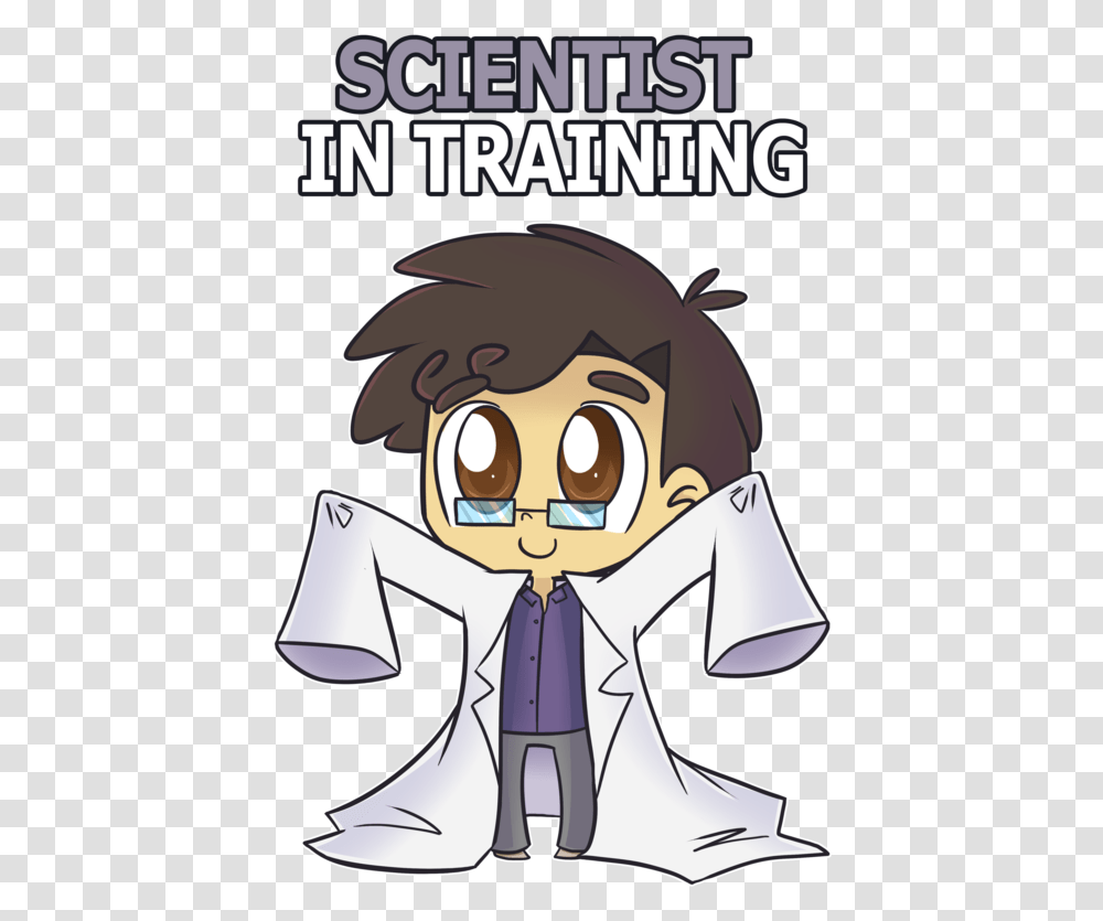 Scientist In Training Cartoon, Book, Poster, Advertisement, Comics Transparent Png