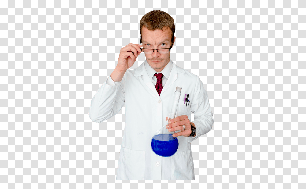 Scientist, Person, Apparel, Tie Transparent Png