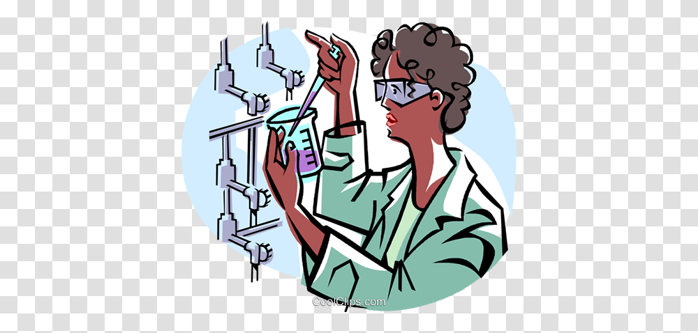 Scientist Royalty Free Vector Clip Art Illustration, Person, Washing, Lab, Dentist Transparent Png