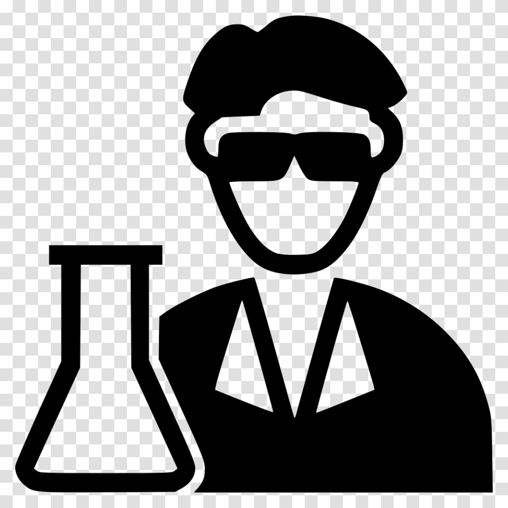 Scientist Scientist Icon, Stencil, Logo, Trademark Transparent Png