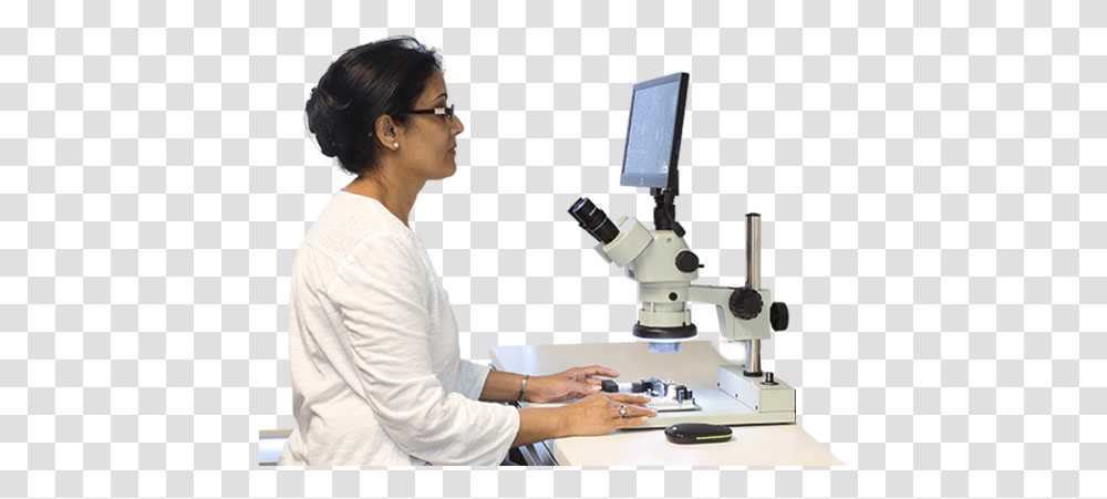 Scientist Scientist, Person, Human, Microscope, Mouse Transparent Png