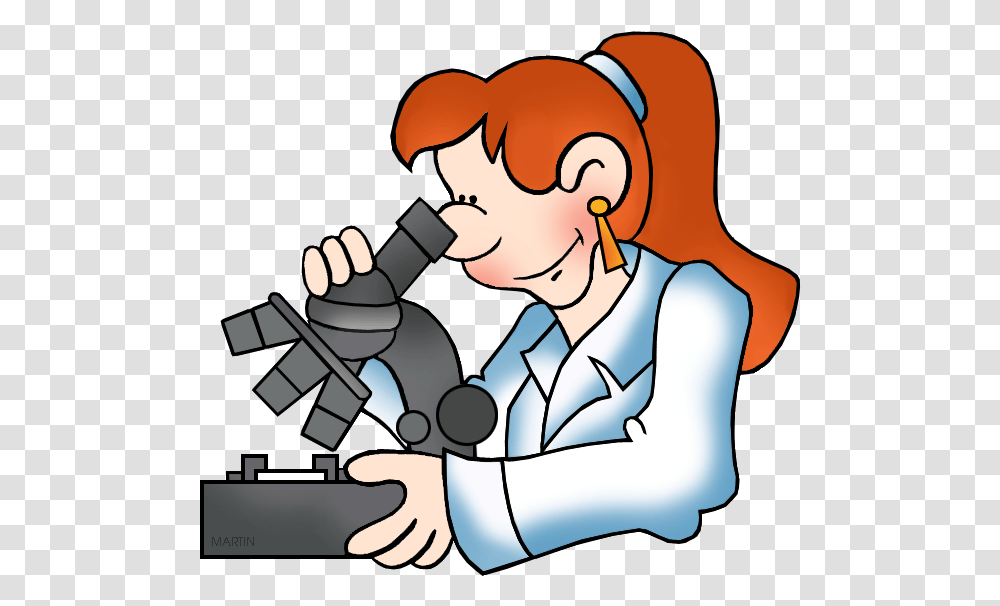 Scientist With Microscope Clipart, Doctor, Performer, Washing, Worker Transparent Png