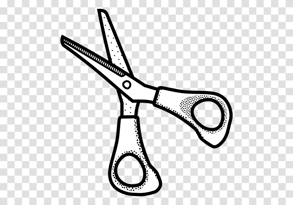 Scissor Black And White Scissors Clipart Black And White, Weapon, Weaponry, Blade, Shears Transparent Png