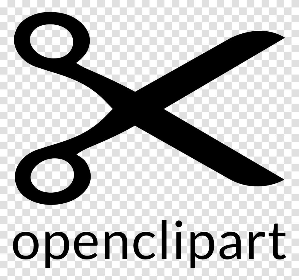 Scissors Black And White, Blade, Weapon, Weaponry, Shears Transparent Png