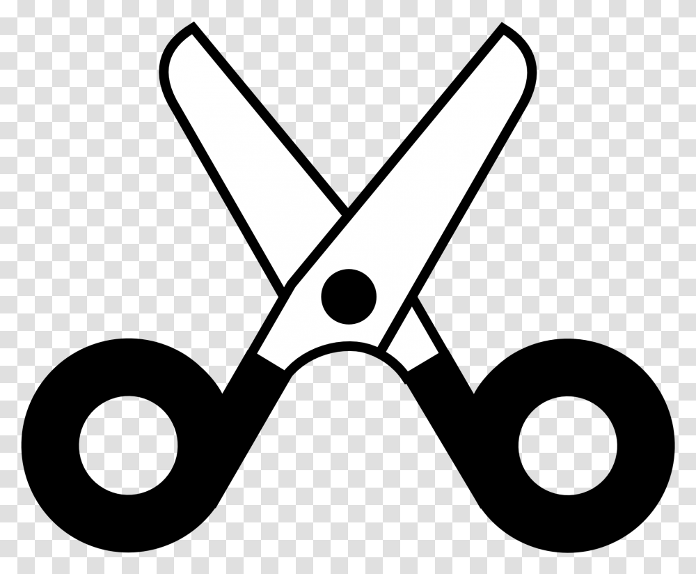 Scissors Black And White Clip Art, Blade, Weapon, Weaponry, Shears Transparent Png