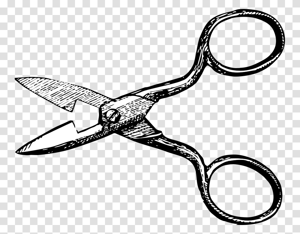 Scissors Free Pictures On Pixabay Clip Art Buttonhole Scissor Clipart, Blade, Weapon, Weaponry, Shears Transparent Png