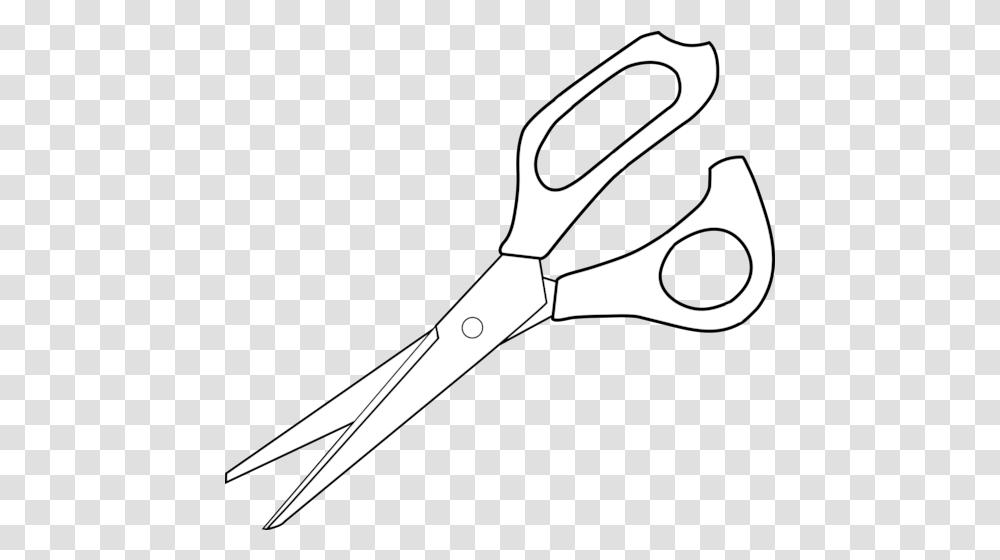 Scissors Line Art & Free Artpng Scissors Clipart Black And White, Weapon, Weaponry, Blade, Shears Transparent Png