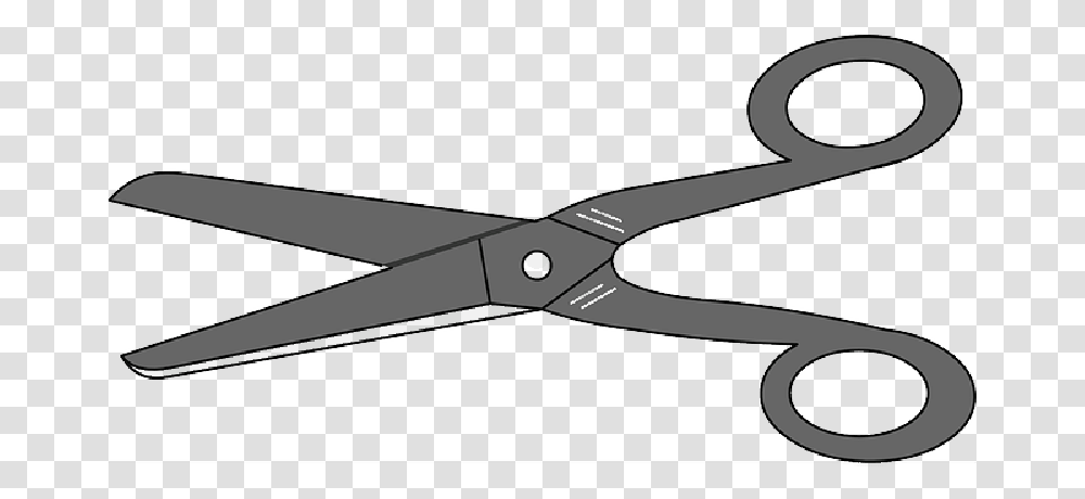 Scissors Paper Office Barber Hair Cut Cutting Cartoon Scissors, Blade, Weapon, Weaponry, Shears Transparent Png