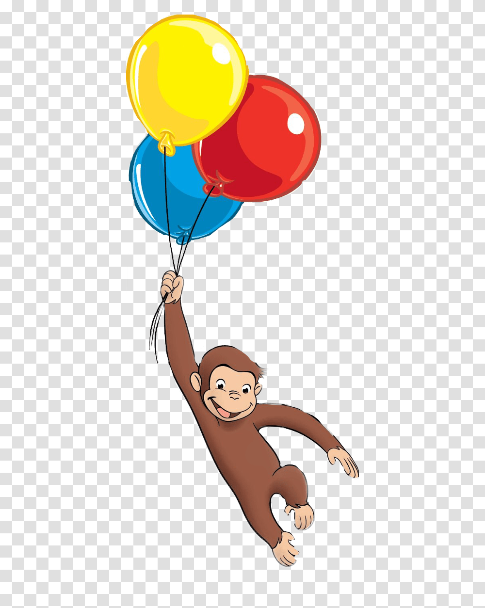 Scmonkey Monkey Curiousgeorge Challenge Freetoedit Curious George Birthday, Balloon, Person, Human Transparent Png