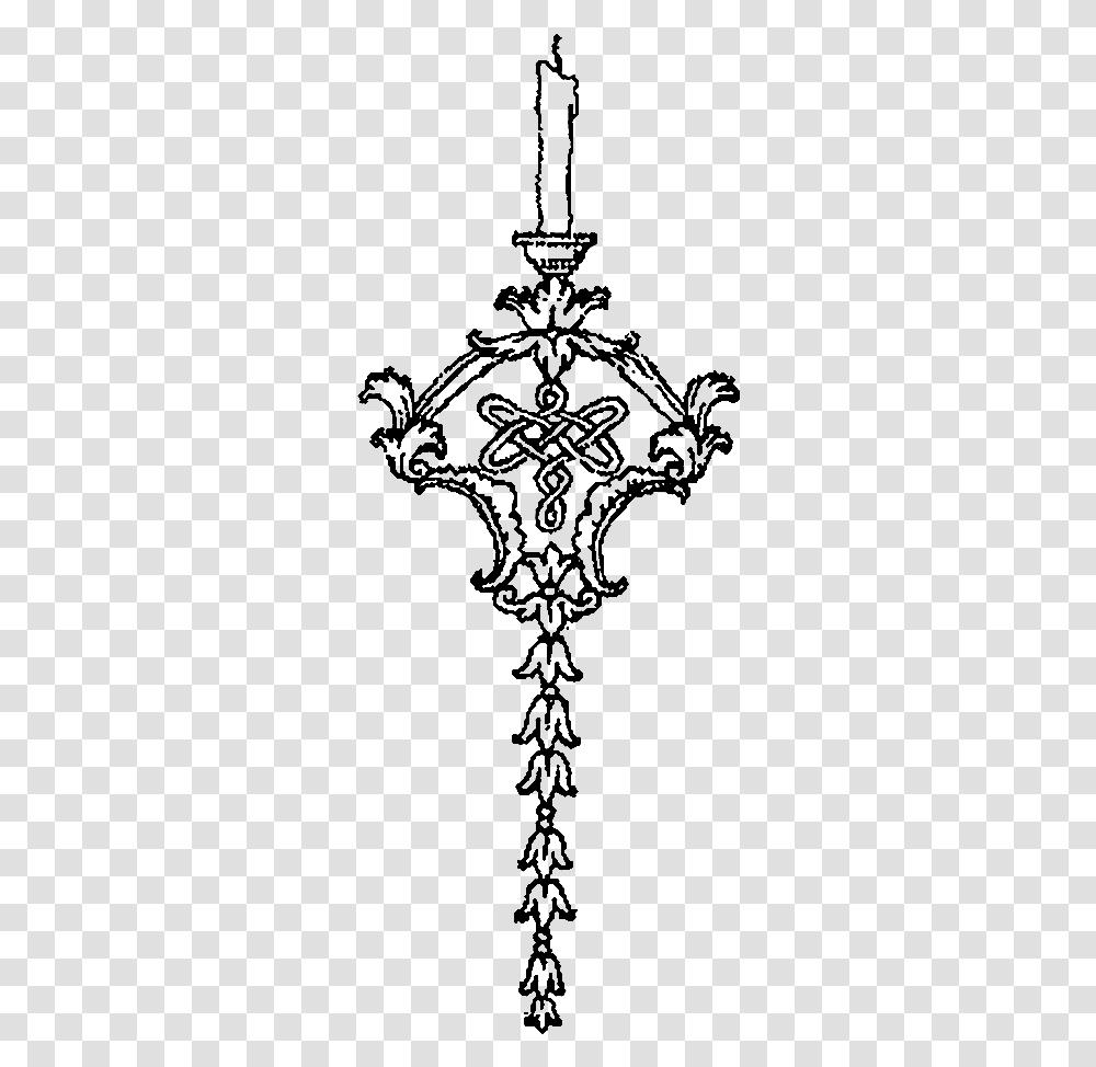 Sconce Candle Wall Image Cross, Nature, Outdoors, Night, Outer Space Transparent Png