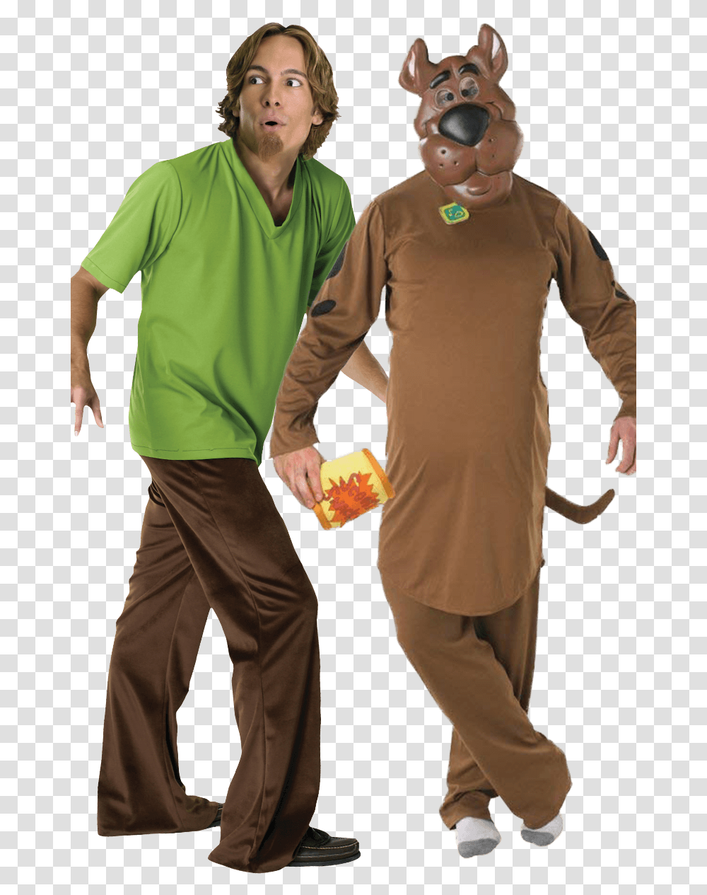 Scooby Doo And Shaggy Couples Costume Scooby Doo Costume, Sleeve, Clothing, Long Sleeve, Person Transparent Png