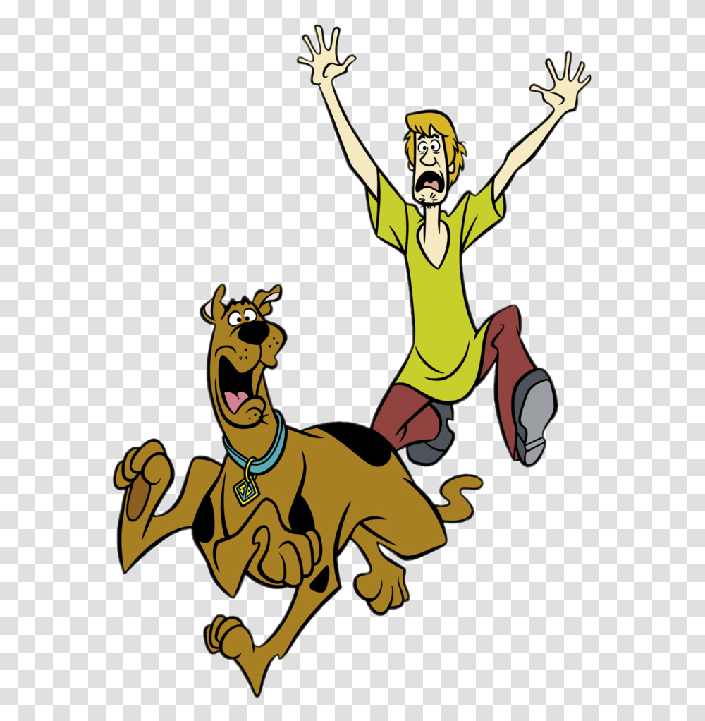 Scooby Doo And Shaggy Scared, Hand, Mammal, Animal, Poster Transparent Png