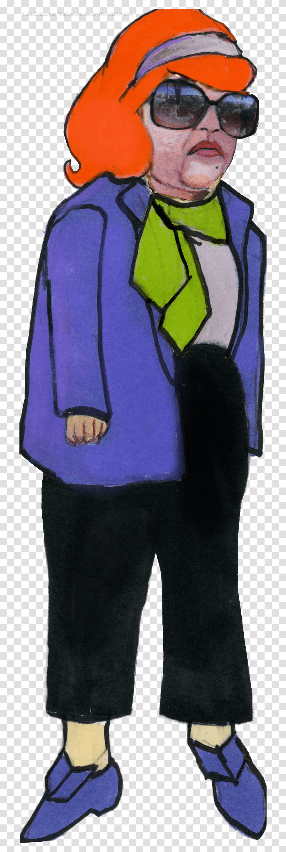 Scooby Doo Funny Faces Daphne, Sunglasses, Accessories, Person Transparent Png