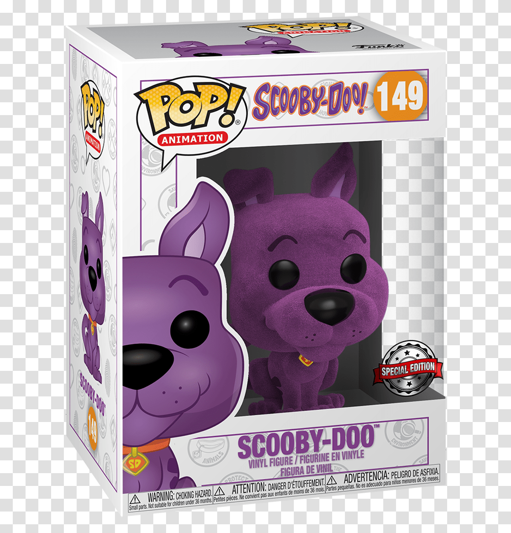 Scooby Doo Logo Purple Funko Pop Scooby Doo Flocked, Label, Helmet Transparent Png