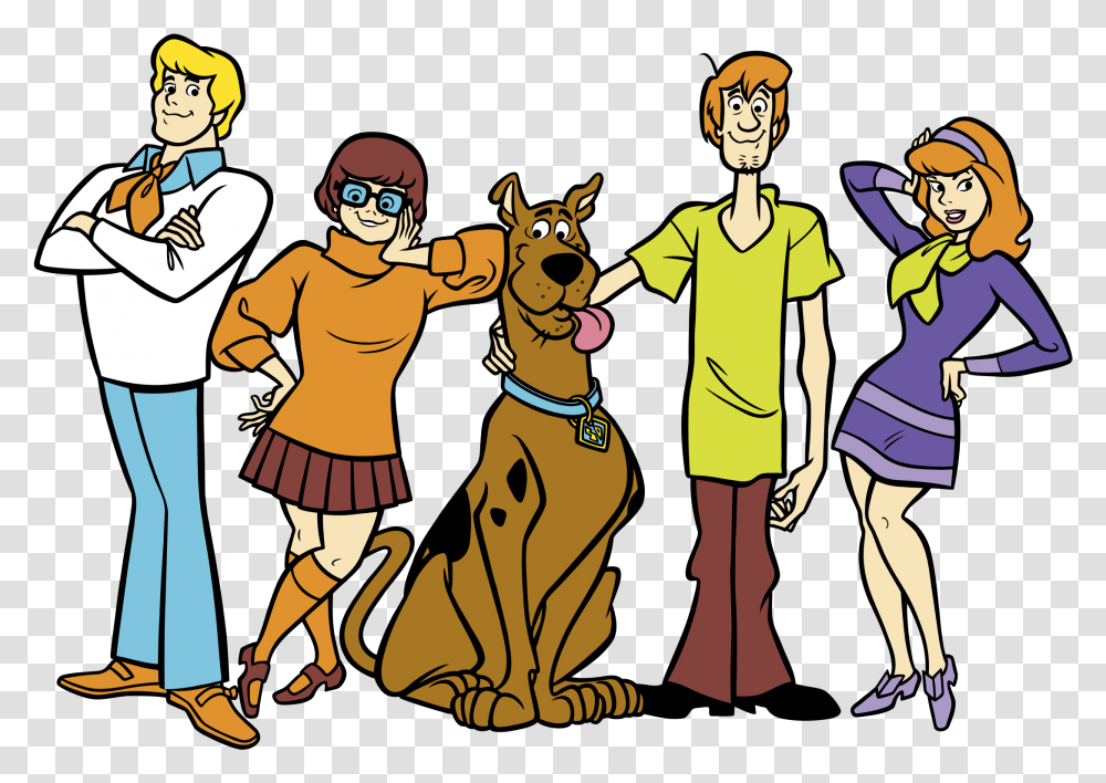 Scooby Doo Logo Scooby Doo The Whole Gang, Person, People, Hand, Animal Transparent Png
