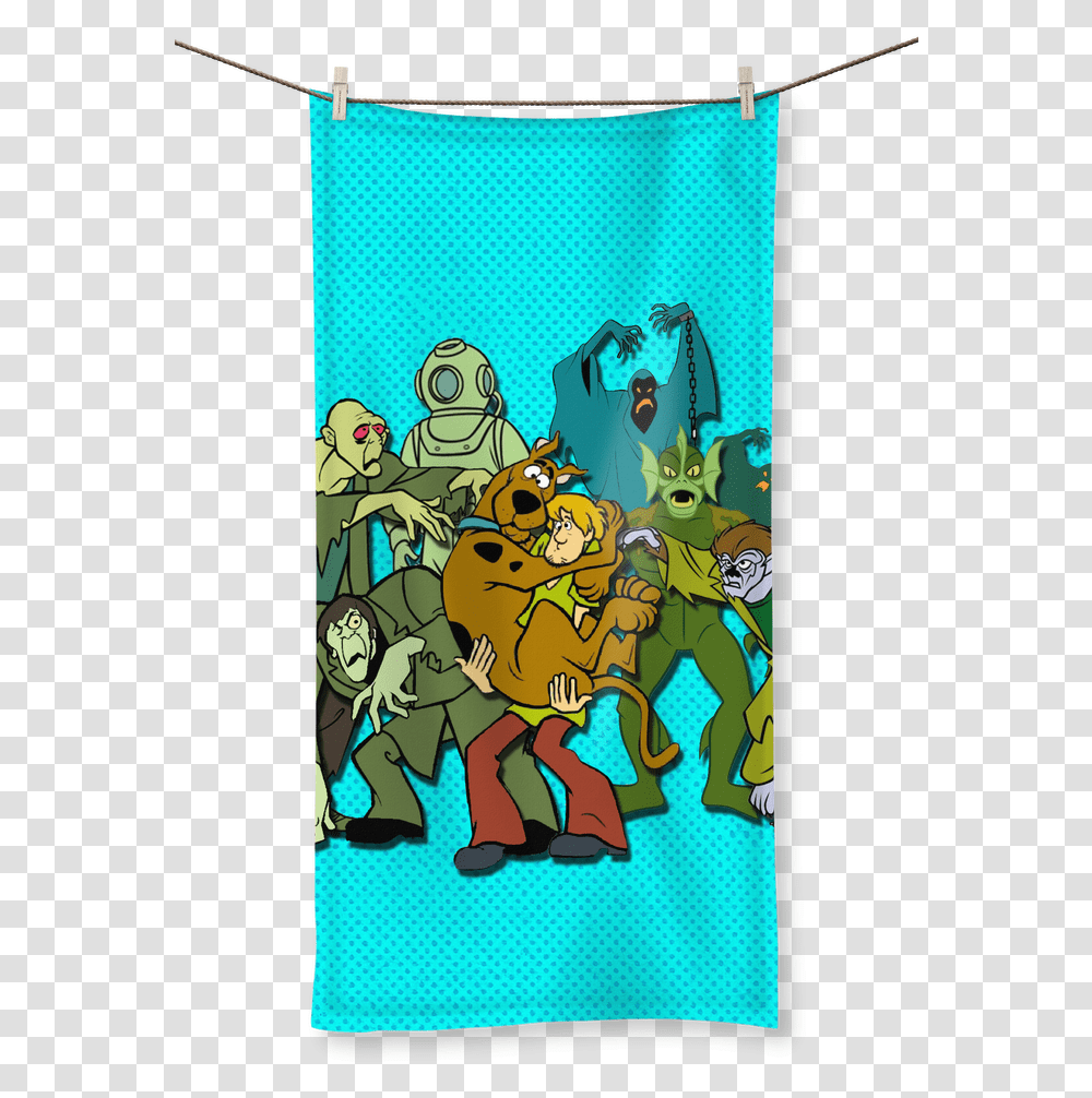 Scooby Doo Monsters Sublimation All Over Towel Scooby Doo Pop Socket, Apparel Transparent Png