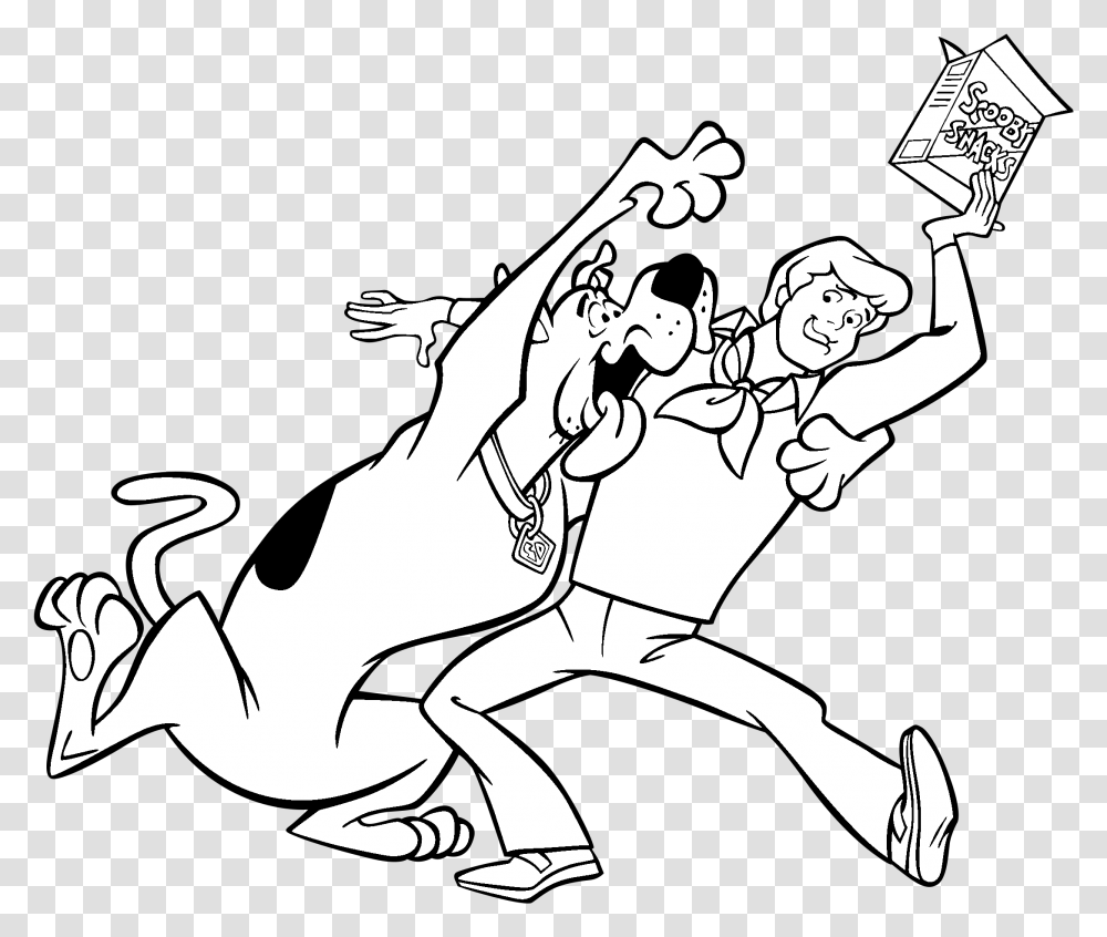 Scooby Doo Scooby Snacks Coloring Pages, Stencil, Person, People, Sport Transparent Png