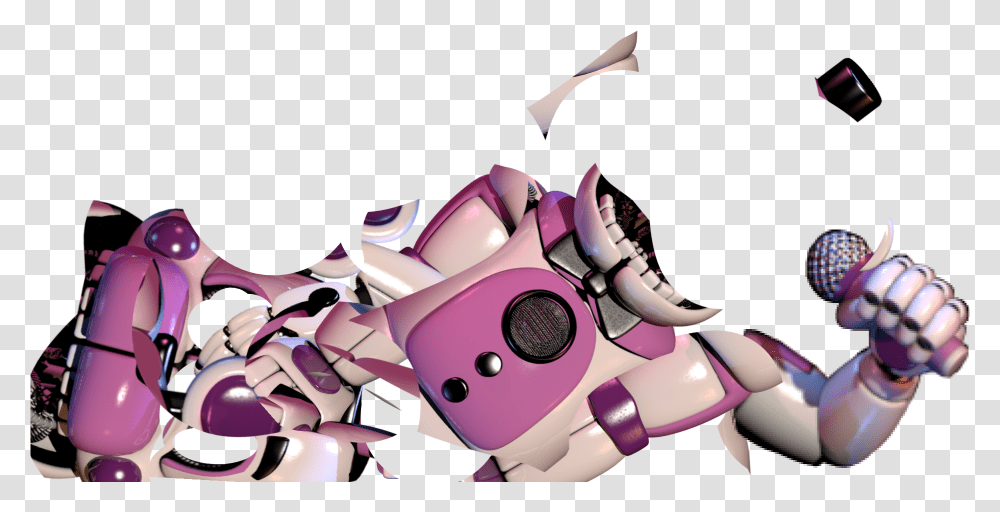 Scooped Funtime Freddy Sticker By Teamsonicandteamfnaf Fictional Character, Robot, Toy, Graphics, Art Transparent Png