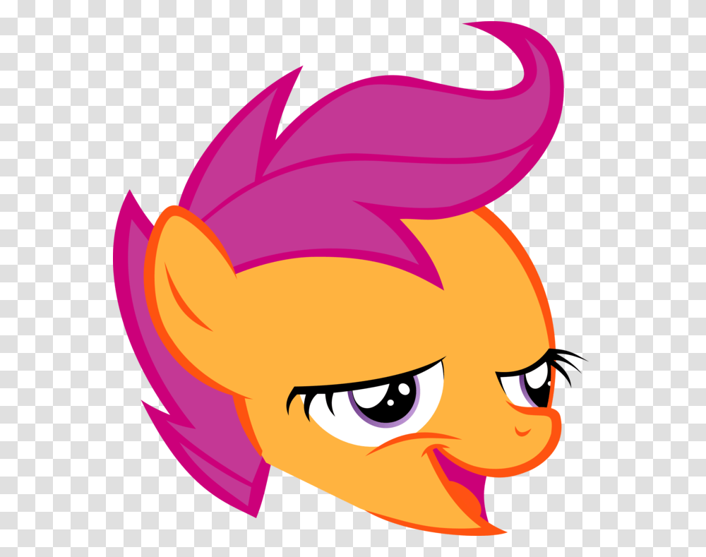 Scootaloo Pink Yellow Nose Vertebrate Head Purple Clip Mlp Scootaloo Chickun, Angry Birds Transparent Png