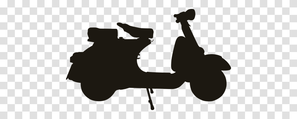 Scooter Transport, Silhouette, Stencil, Animal Transparent Png