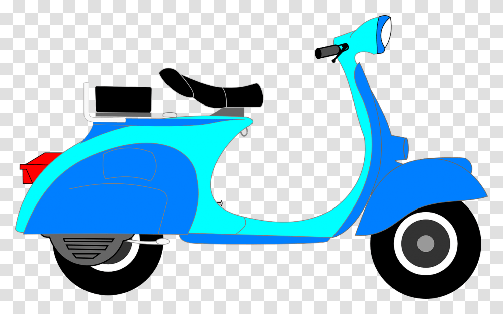 Scooter Clipart, Vehicle, Transportation, Motorcycle, Motor Scooter Transparent Png