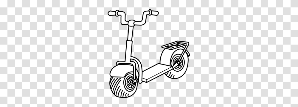 Scooter Free Clipart, Lawn Mower, Tool, Vehicle, Transportation Transparent Png