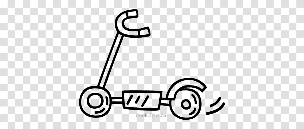 Scooter Royalty Free Vector Clip Art Illustration, Vehicle, Transportation, Lawn Mower, Tool Transparent Png