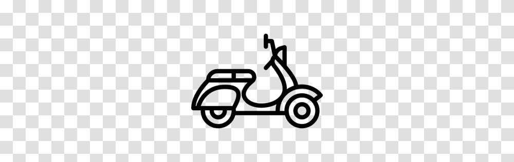 Scooter Transport Motorbike Motorcycle Vespa Icon, Gray, World Of Warcraft Transparent Png