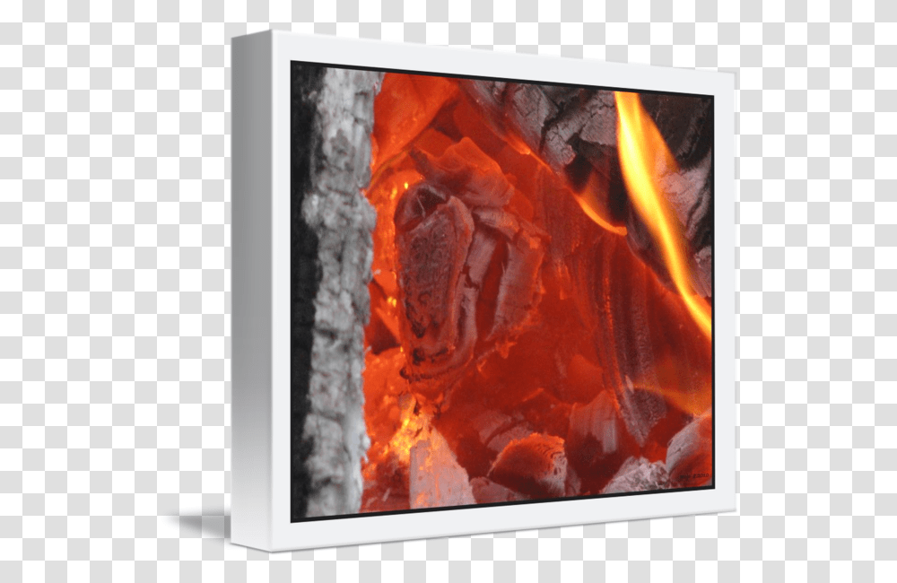 Scorching Fire Embers Modern Art, Mountain, Outdoors, Nature, Flame Transparent Png