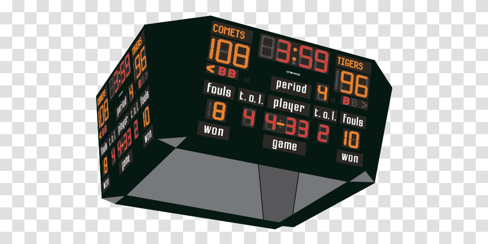 Scoreboard Amp Led Digital Display Cafe Transparent Png