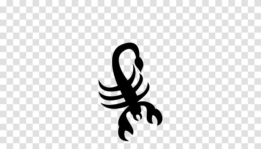 Scorpio, Zodiac, Stencil, Hook Transparent Png