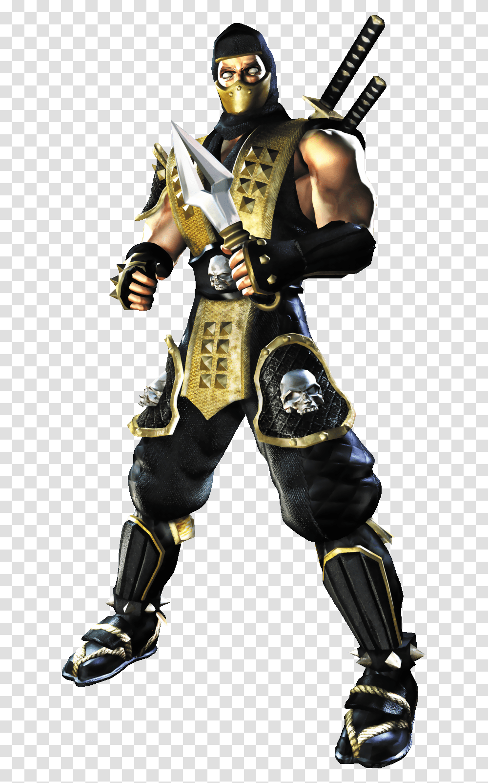 Scorpion As He Appears In Mortal Kombat Deadly Alliance Scorpion Mk Deadly Alliance, Costume, Person, Figurine Transparent Png