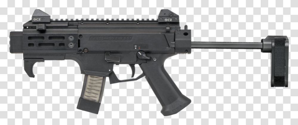 Scorpion Evo 3, Gun, Weapon, Weaponry, Rifle Transparent Png