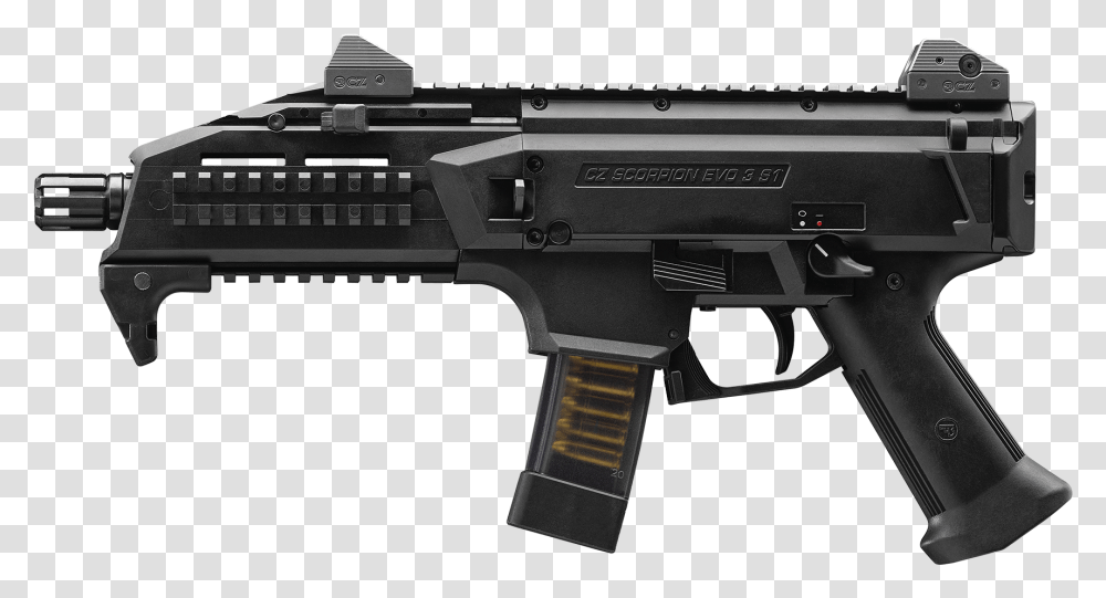 Scorpion Evo, Gun, Weapon, Weaponry, Rifle Transparent Png