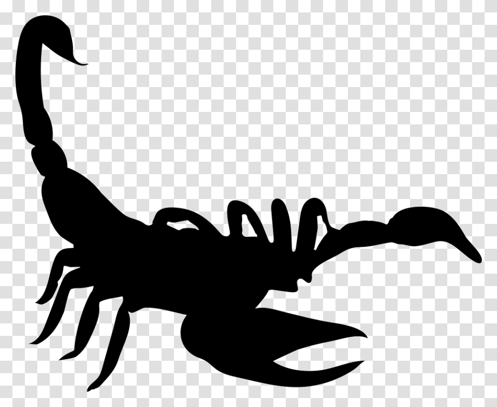 Scorpion Shape Scorpion Icon, Stencil, Silhouette, Animal, Person Transparent Png
