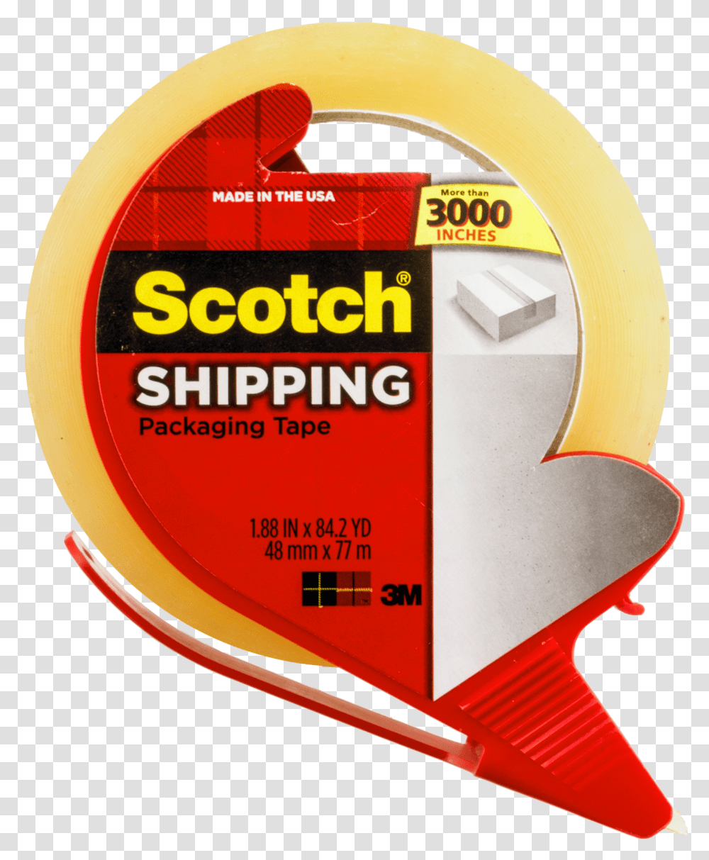 Scotch Sure Start Shipping Packaging Tape, Label, Logo Transparent Png