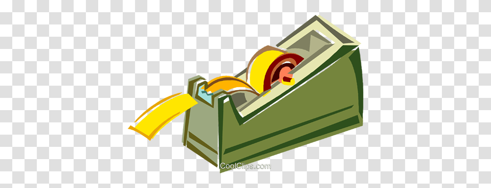 Scotch Tape Royalty Free Vector Clip Art Illustration, Bulldozer, Tractor, Vehicle, Transportation Transparent Png