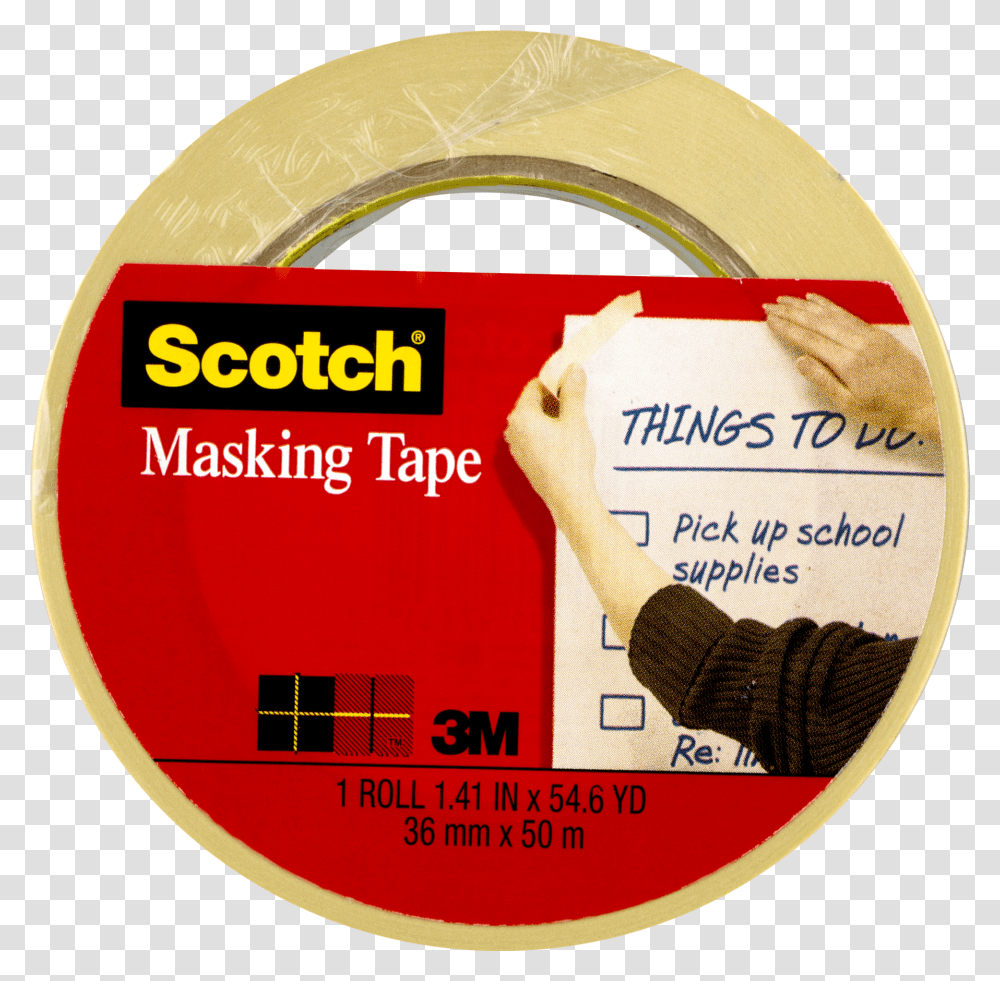 Scotch Tape Scotch Masking Tape, Label, Food, Sticker Transparent Png