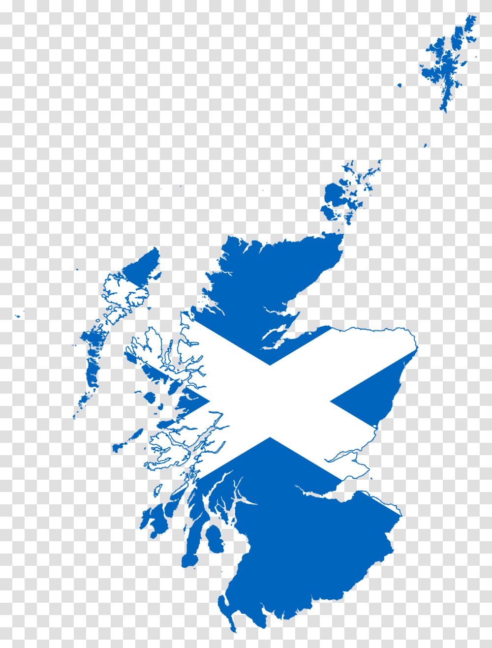 Scotland Flag Map, Outdoors, Nature, Peak Transparent Png