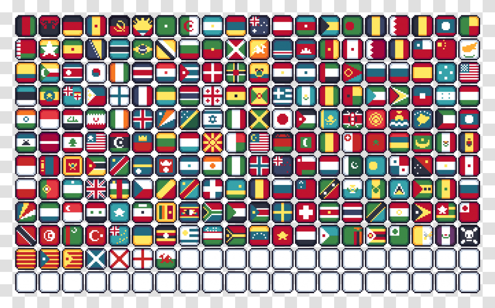 Scotland Flag Pixel Art, Rug, Pattern Transparent Png