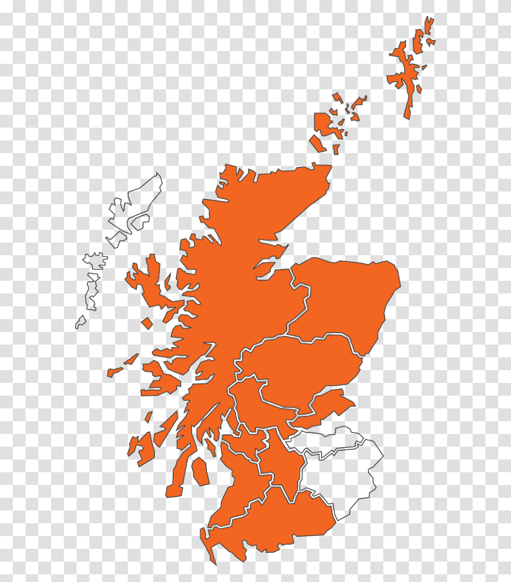 Scotland Map 2019 Clydebank On Uk Map, Diagram, Plot, Atlas, Nature Transparent Png