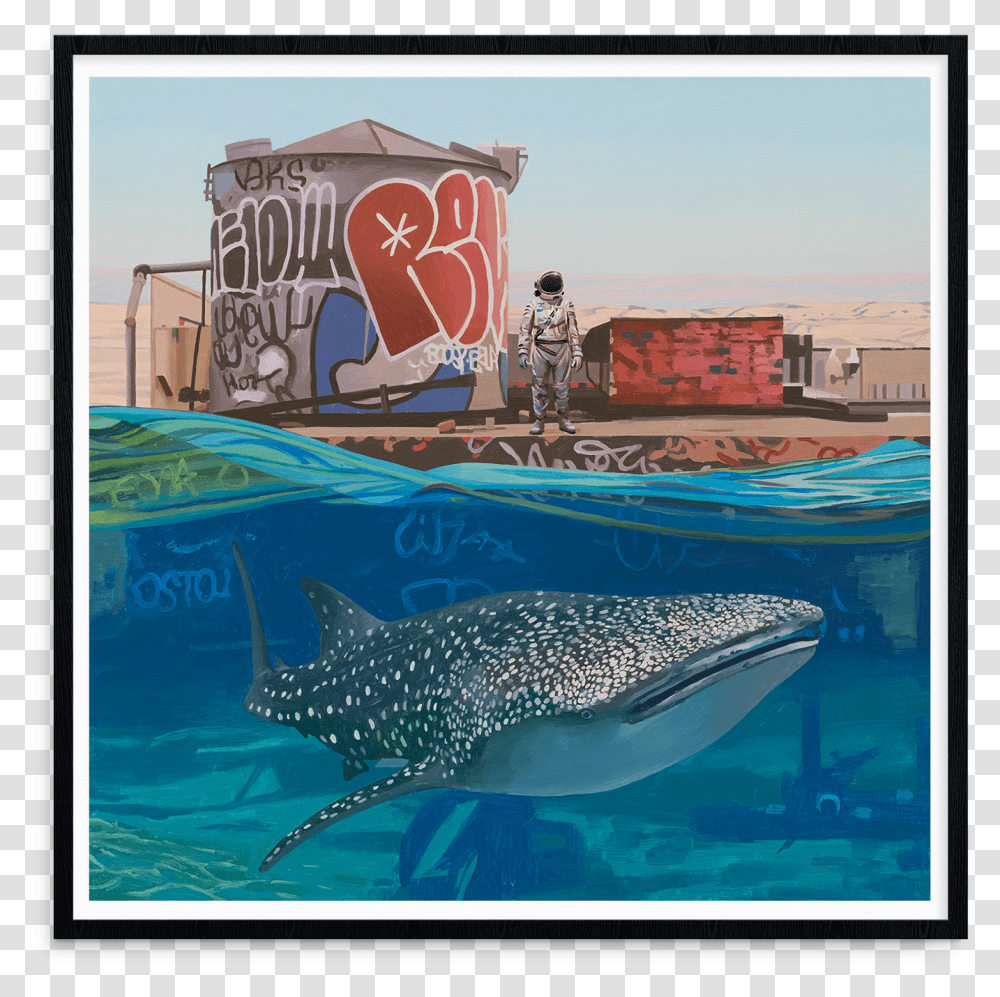 Scott Listfield Whale Shark Street Art Whale Shark, Person, Mammal, Animal, Sea Life Transparent Png
