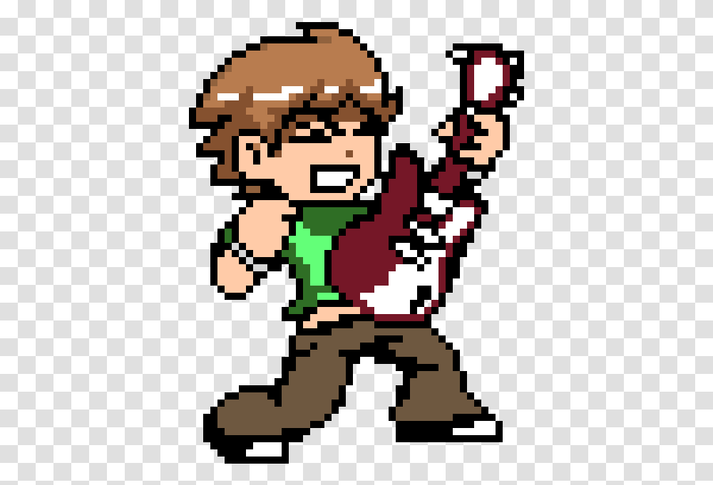 Scott Pilgrim Pixel Art Maker Pixel Art Minecraft Anime, Rug, Plant, Super Mario, Graphics Transparent Png