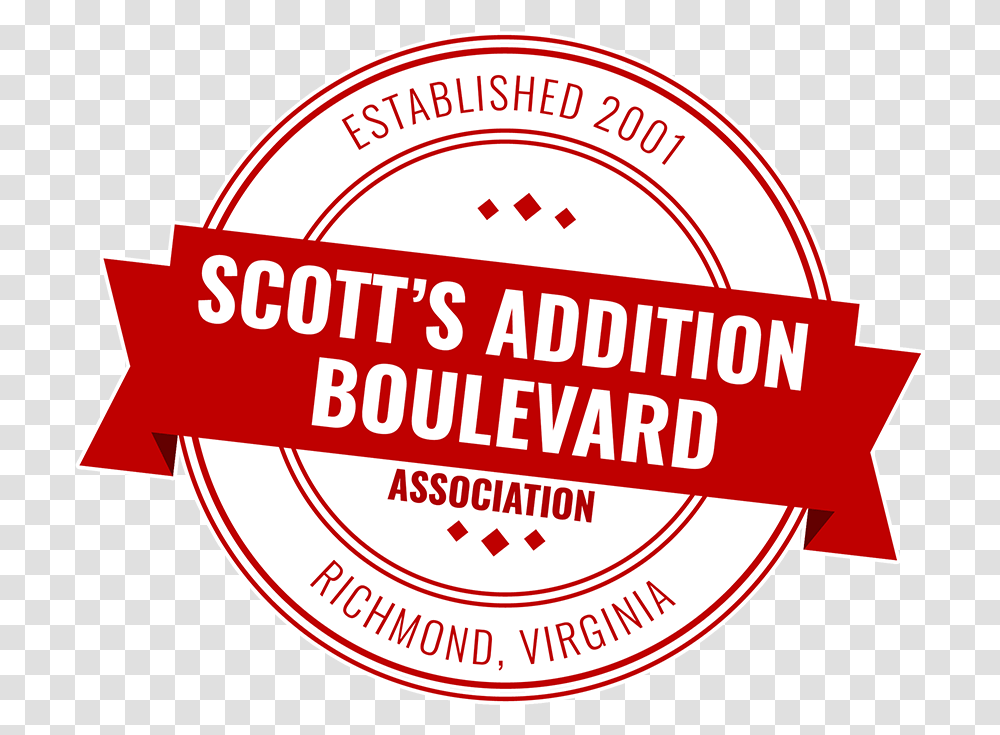 Scott's Addition Boulevard Association Scotts Addition, Label, Sticker, Logo Transparent Png