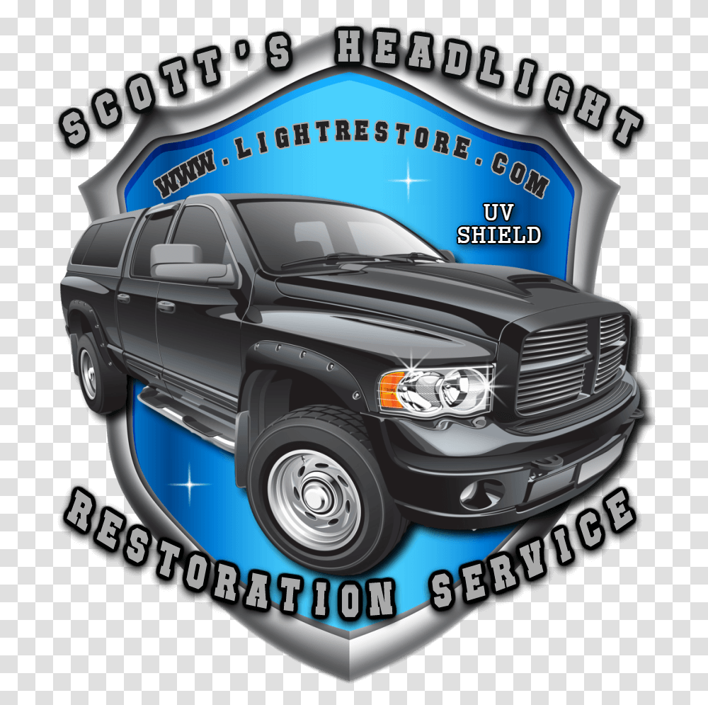 Scott's Mobile Headlight Restoration Service Logo Dodge Sport Utility Vehicle, Car, Transportation, Poster, Advertisement Transparent Png