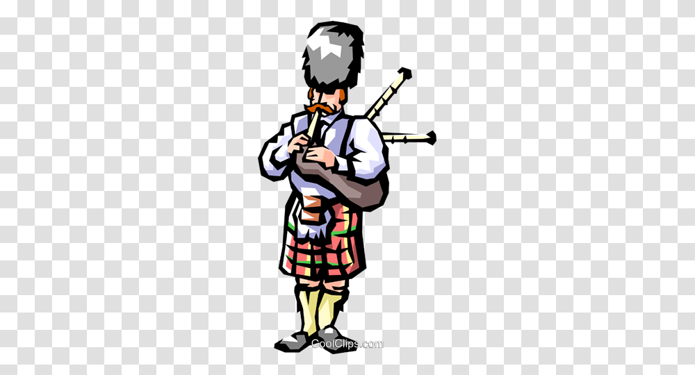 Scottish Bagpipes Royalty Free Vector Clip Art Illustration, Leisure Activities, Musical Instrument Transparent Png