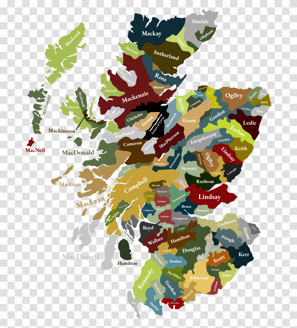 Scottish Clans, Map, Diagram, Poster, Advertisement Transparent Png